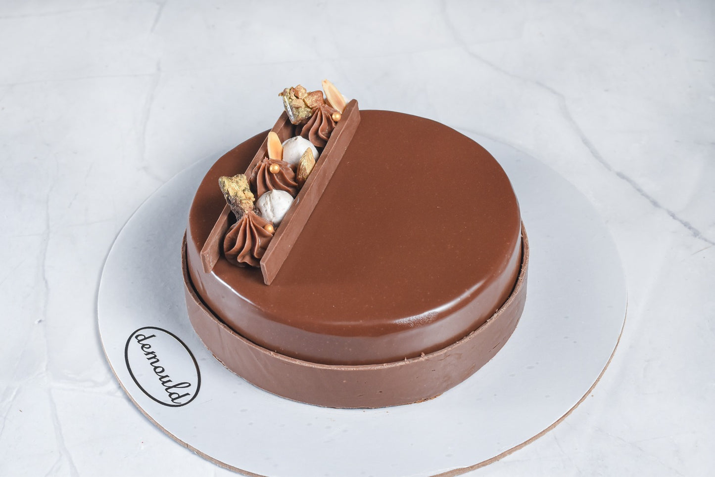 Silk Chocolate Almond Crunch Cake