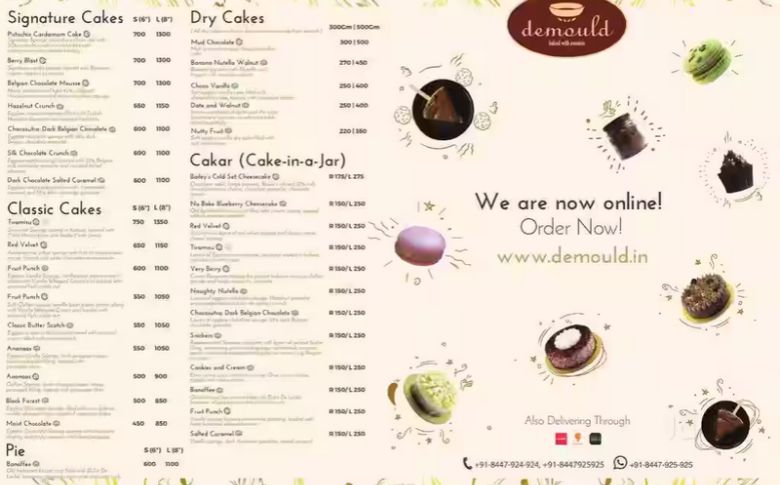 demould Menu