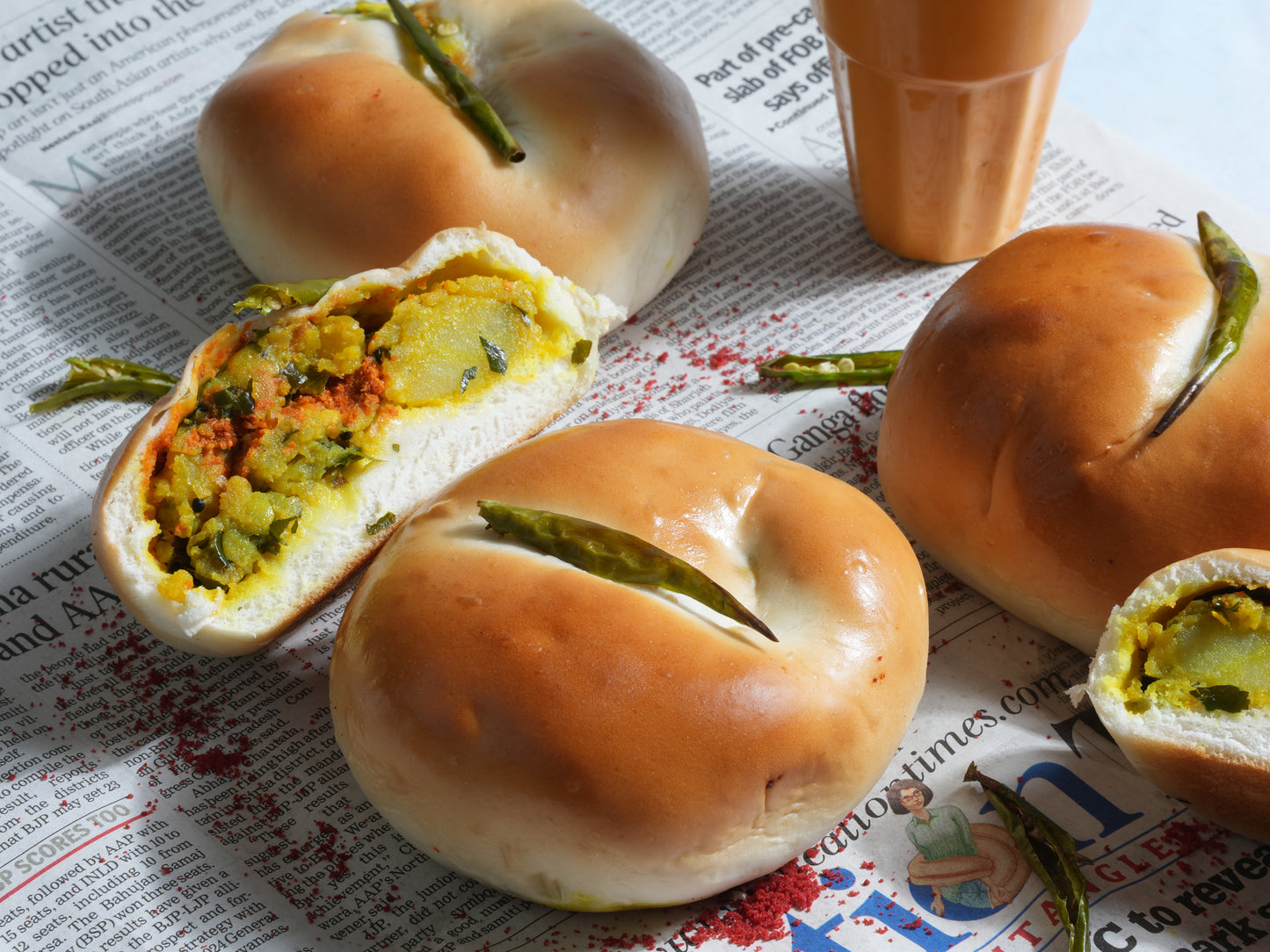 Stuffed Vada Pao