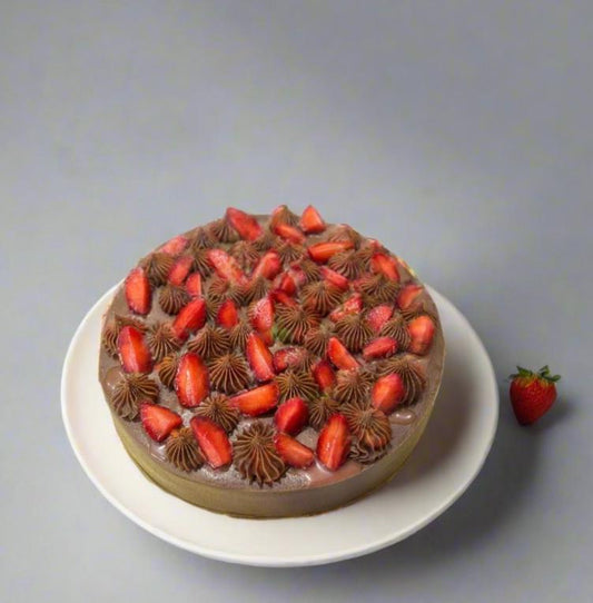 Belgian Chocolate Strawberry Cake